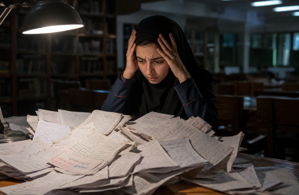 دانش آموز بدون برنامه ریزی