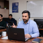 آموزشگاه در حال استفاده از سامانه آموزش مجازی